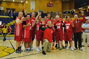Senate Lobos celebrate victory over House Aggies.